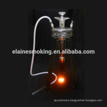 all glass hookah shisha with metal stand